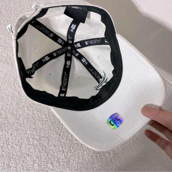 New Era White Edmonton Elks Football Adjustable Fit Ball Cap Hat - Picture 10 of 14